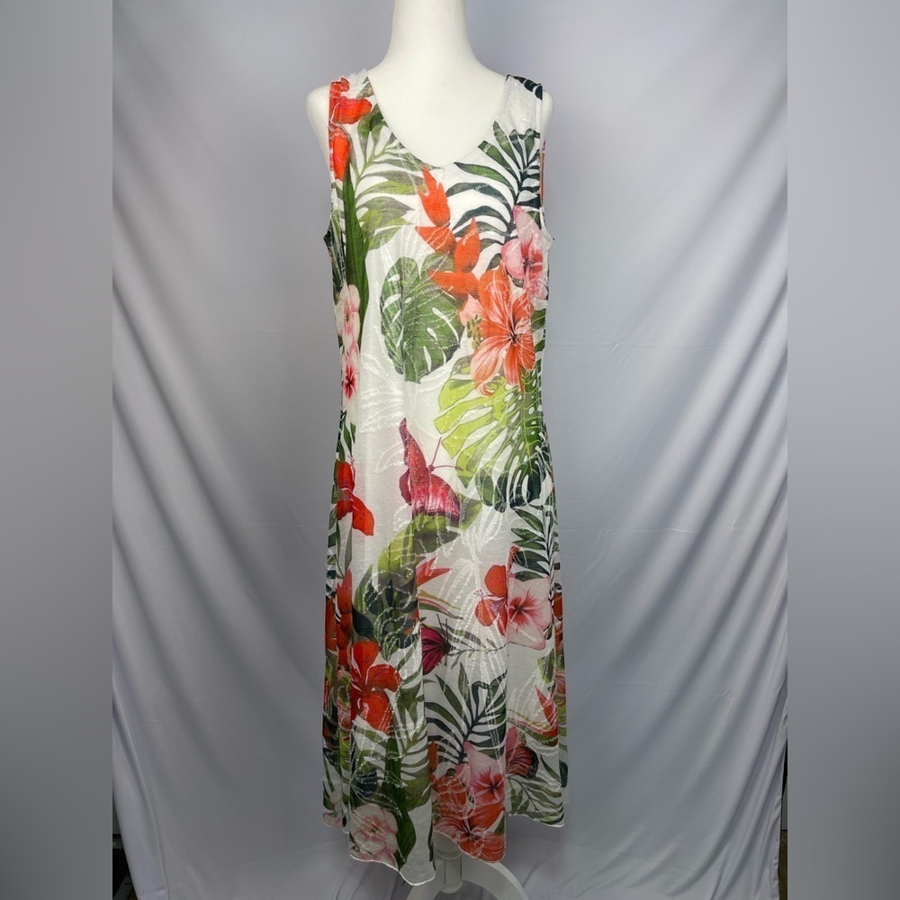 Cativa Exotic print sleeveless dress women’s size M - Picture 6 of 16